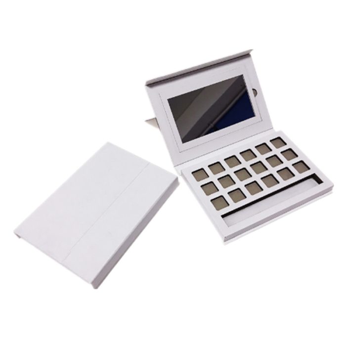 Rectangle 16 space custom eyeshadow container palette with brush - Image 6