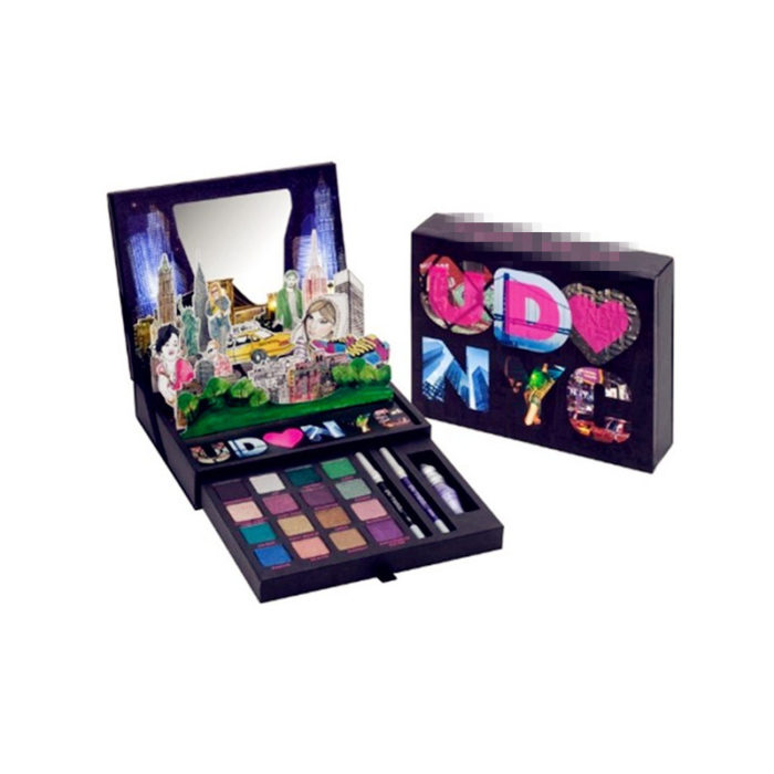 Cosmetic Pop-up eyeshadow paper palette with brushes - Image 6